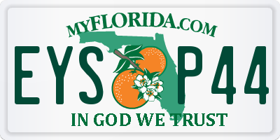 FL license plate EYSP44