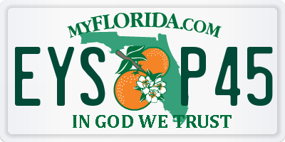 FL license plate EYSP45