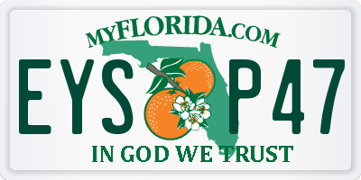 FL license plate EYSP47