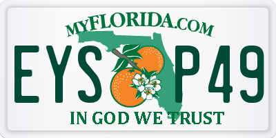 FL license plate EYSP49