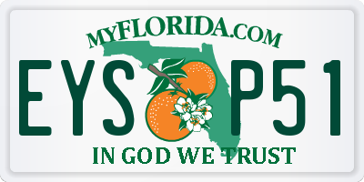 FL license plate EYSP51