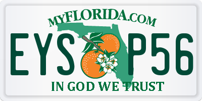 FL license plate EYSP56