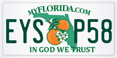 FL license plate EYSP58