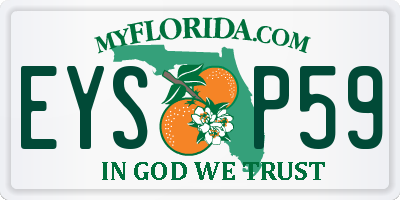 FL license plate EYSP59