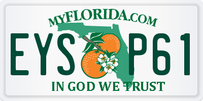 FL license plate EYSP61