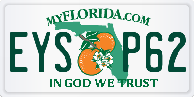 FL license plate EYSP62