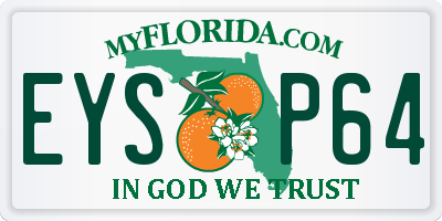 FL license plate EYSP64