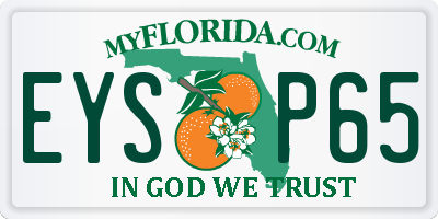 FL license plate EYSP65