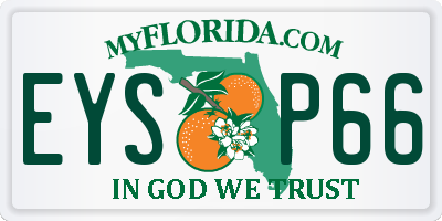 FL license plate EYSP66