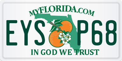 FL license plate EYSP68