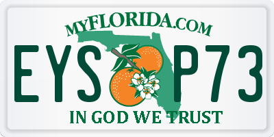 FL license plate EYSP73