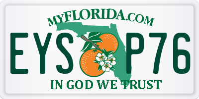 FL license plate EYSP76