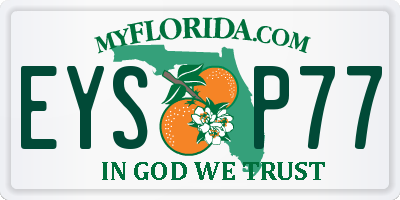 FL license plate EYSP77