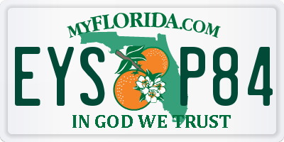 FL license plate EYSP84