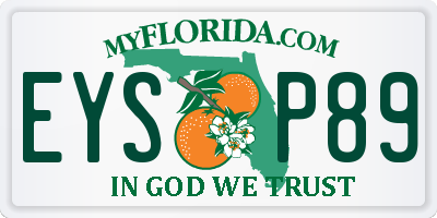 FL license plate EYSP89