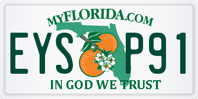 FL license plate EYSP91