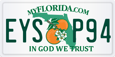 FL license plate EYSP94