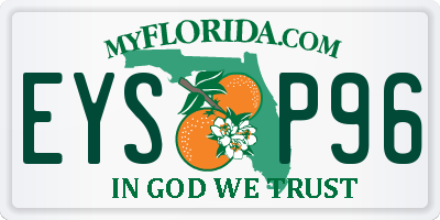 FL license plate EYSP96