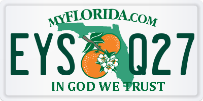 FL license plate EYSQ27