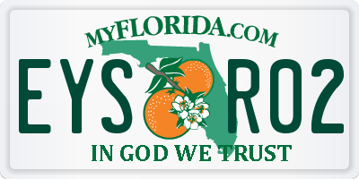 FL license plate EYSR02