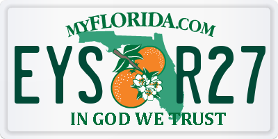 FL license plate EYSR27