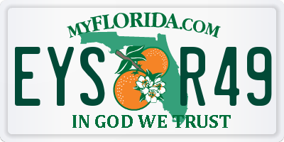 FL license plate EYSR49