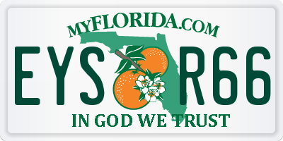 FL license plate EYSR66