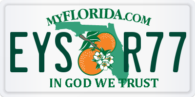 FL license plate EYSR77