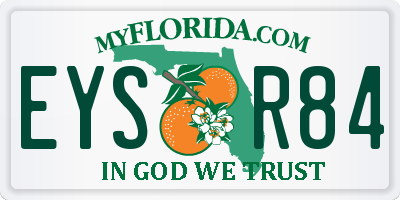 FL license plate EYSR84