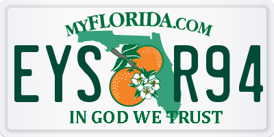 FL license plate EYSR94