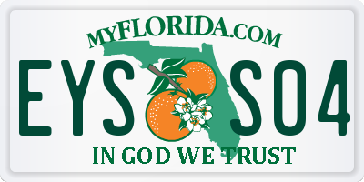 FL license plate EYSS04