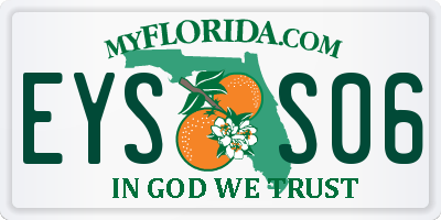 FL license plate EYSS06