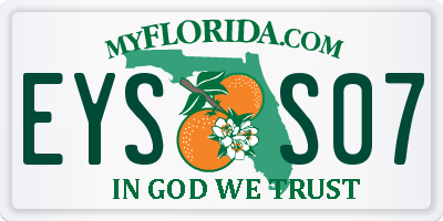 FL license plate EYSS07