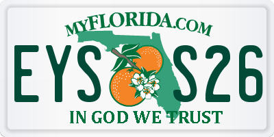 FL license plate EYSS26