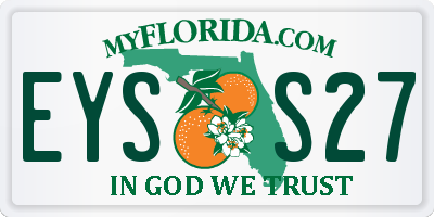 FL license plate EYSS27