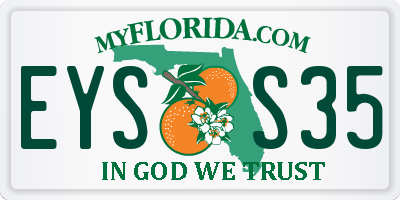 FL license plate EYSS35