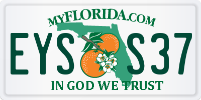 FL license plate EYSS37