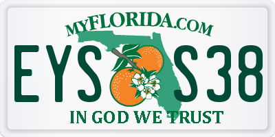 FL license plate EYSS38