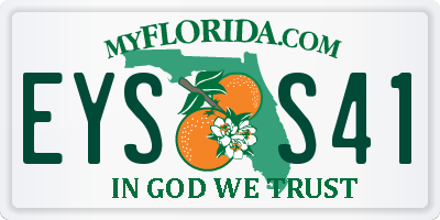 FL license plate EYSS41