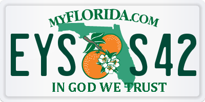 FL license plate EYSS42