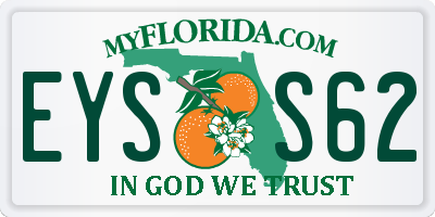 FL license plate EYSS62