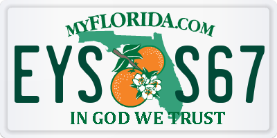 FL license plate EYSS67