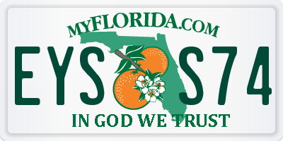 FL license plate EYSS74