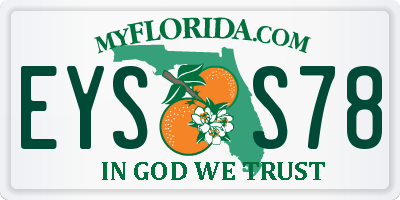 FL license plate EYSS78