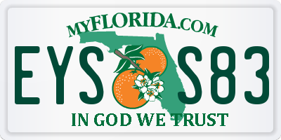FL license plate EYSS83