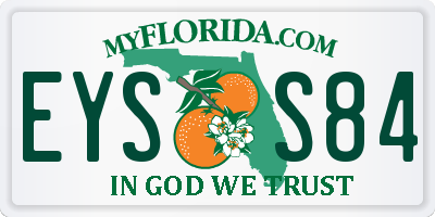 FL license plate EYSS84