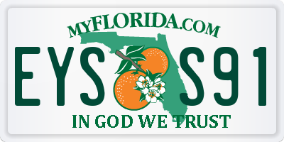 FL license plate EYSS91