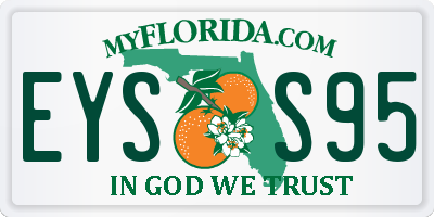 FL license plate EYSS95