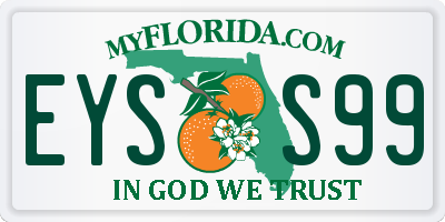 FL license plate EYSS99