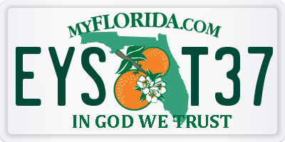 FL license plate EYST37